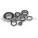 Chrome Ball Bearing "ABEC 3", rubber shielded , 5X10X4 - MR105-2RS, (4 pcs)-GF-0500-004