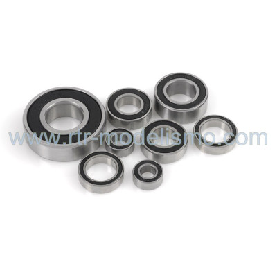 Chrome Ball Bearing "ABEC 3", rubber shielded , 5X10X4 - MR105-2RS, (4 pcs)-GF-0500-004