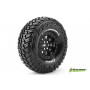 CR-GRIFFIN 1:10 Crawler Tire Set Mounted Super Soft Black
