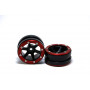 Beadlock Wheels PT- Slingshot Black/Red 1.9 (2 pcs)