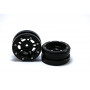 Beadlock Wheels PT- Distractor Black/Black 1.9 (2 pcs)