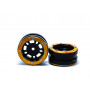 Beadlock Wheels PT- Distractor Black/Gold 1.9