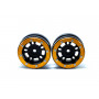Beadlock Wheels PT- Distractor Black/Gold 1.9