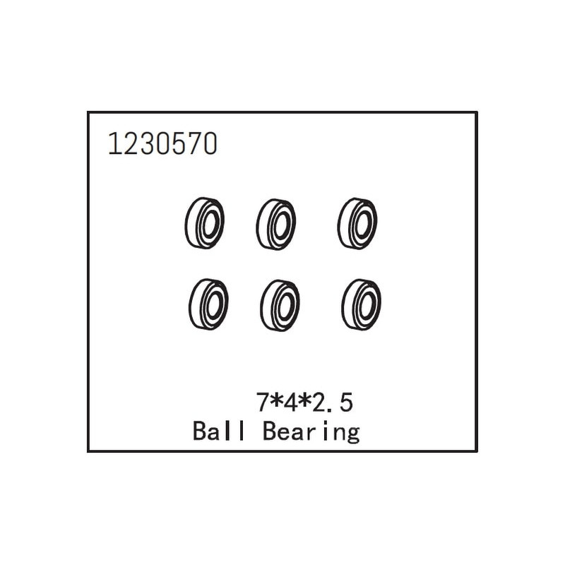 Ball Bearing 7x4x2.5
