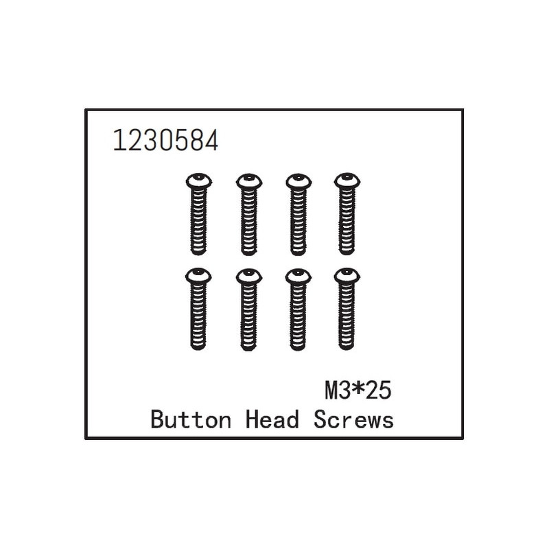 Button Head Screw M3x25
