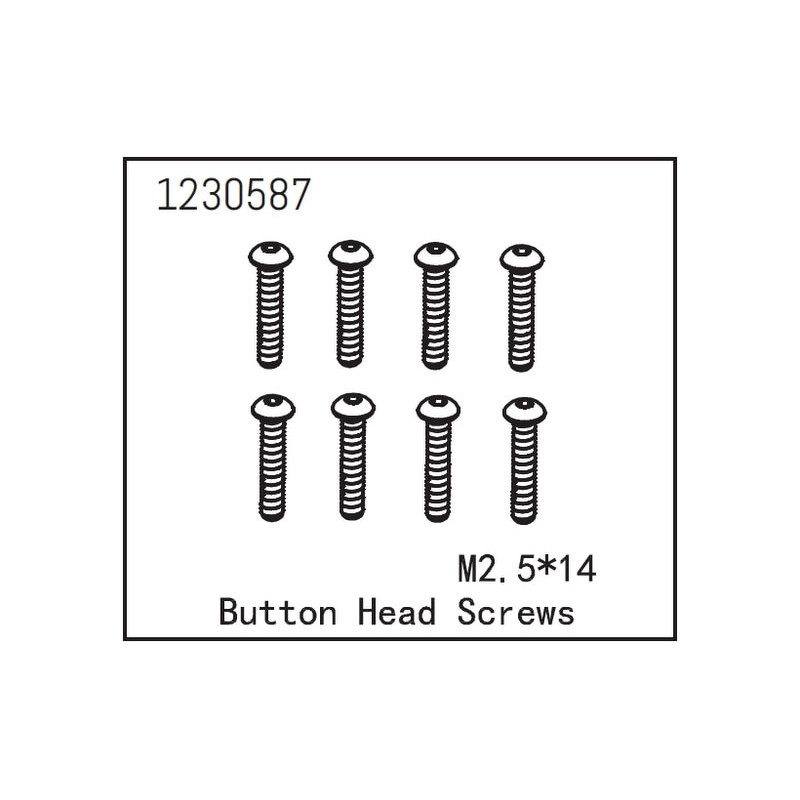 Button Head Screw M2.5x14
