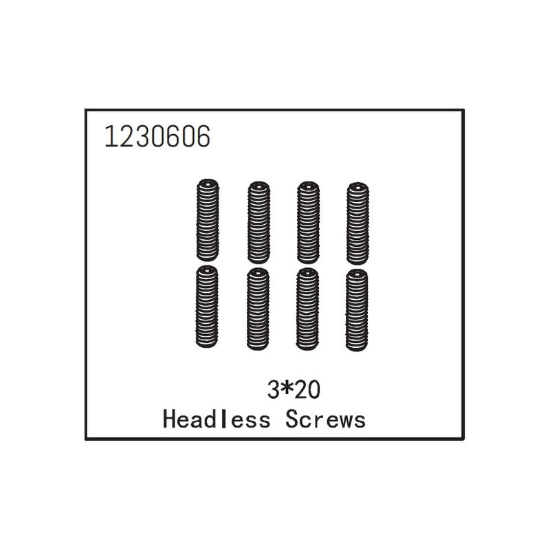 Headless Screw M3x20