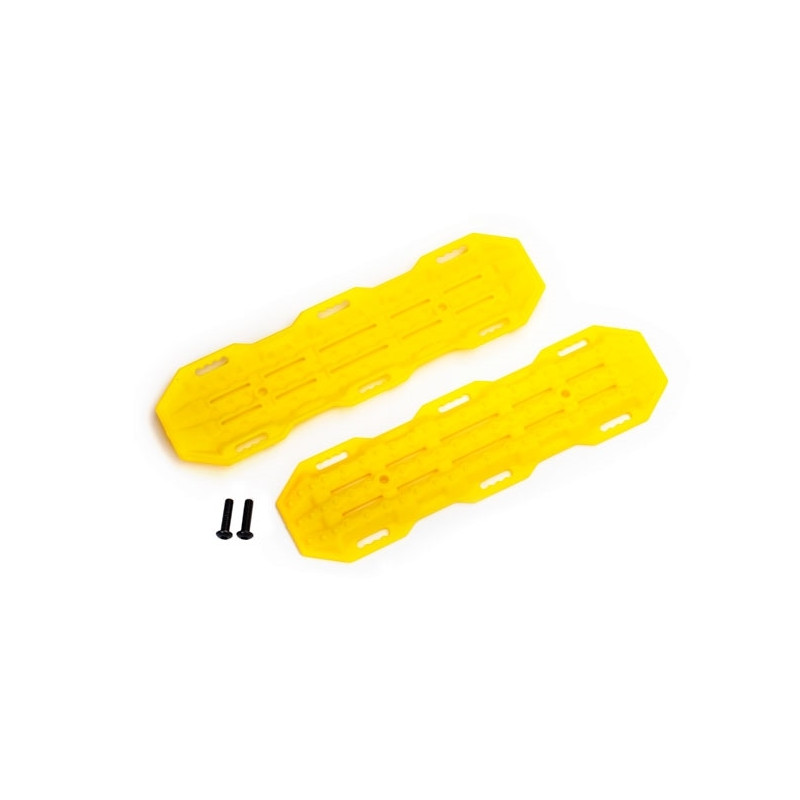 Traction boards, yellow/ mounting hardware