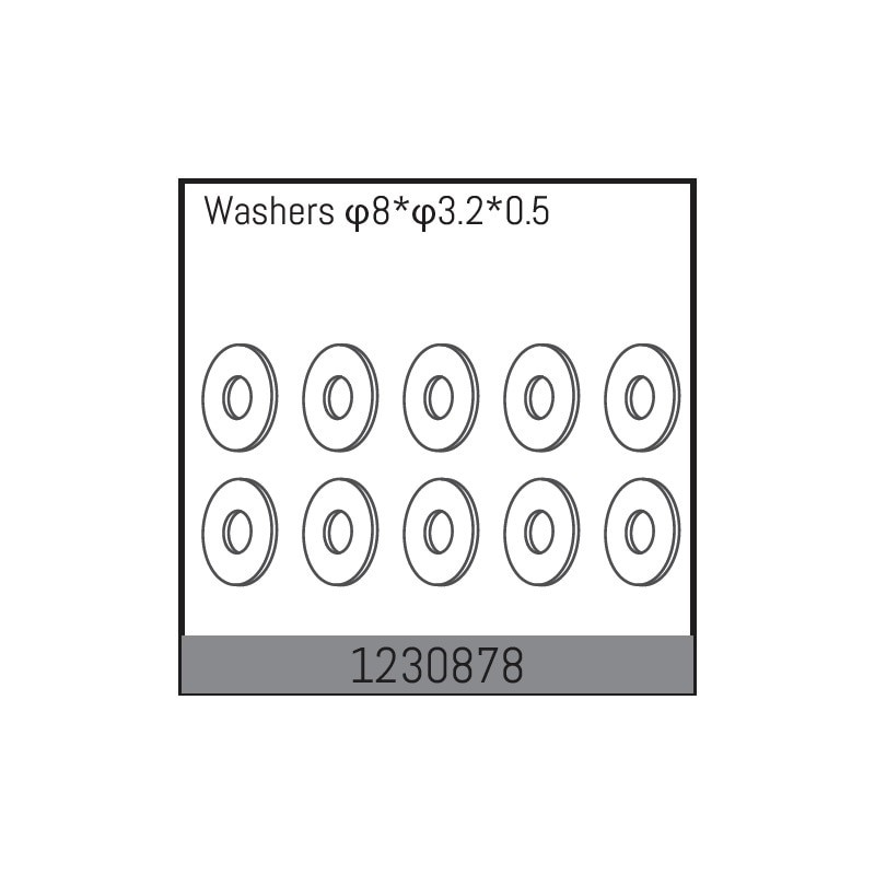 8x3.2x0.5 Washers
