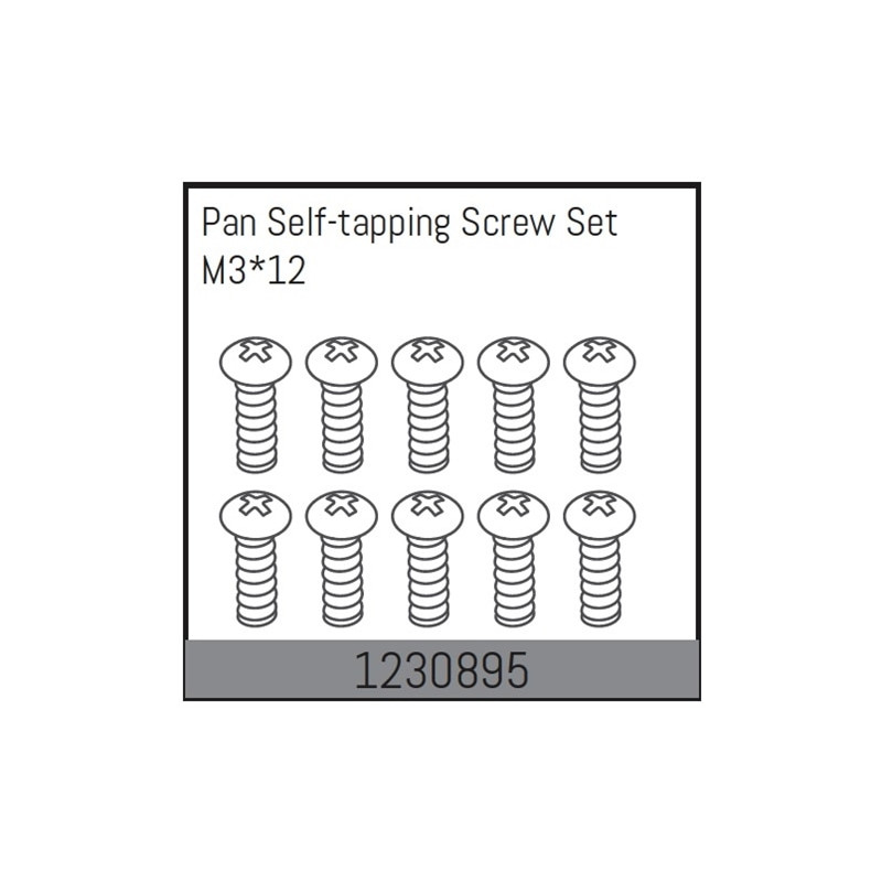 M3x12 Pan self-tapping Screw Set