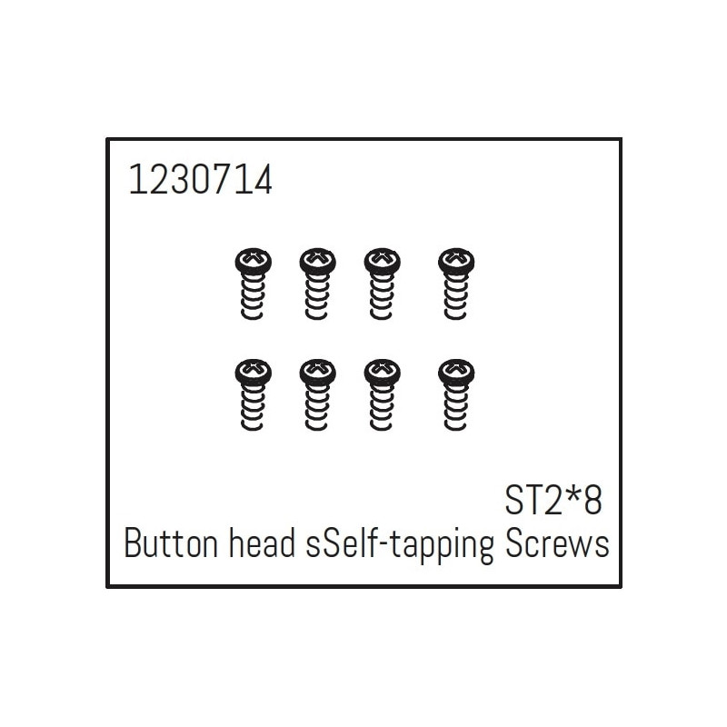Button head Self-tapping screws ST2*8