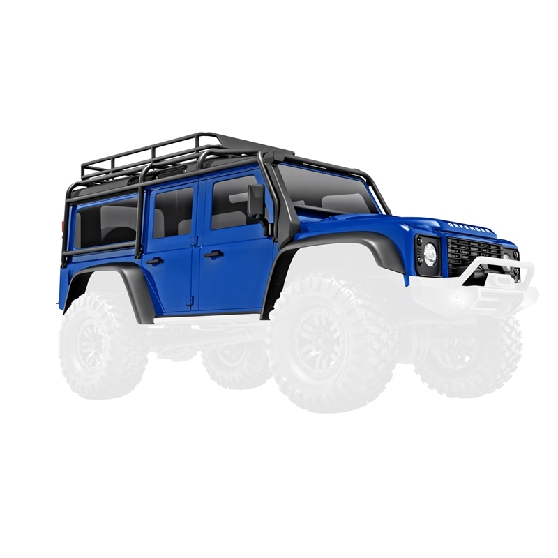 Body, Land Rover Defender, complete, blue includes grille, s