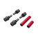 Driveshafts, center, female, 6061-T6 aluminum red-anodized f
