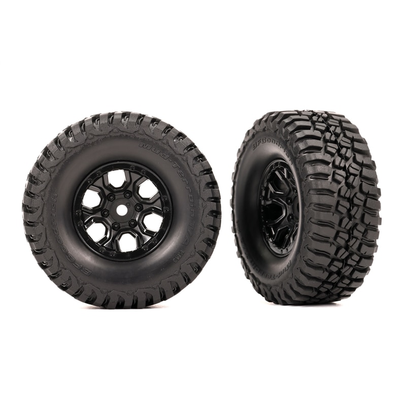 Tires & wheels, assembled black 1.0 wheels, BFGoodrich Mud-T