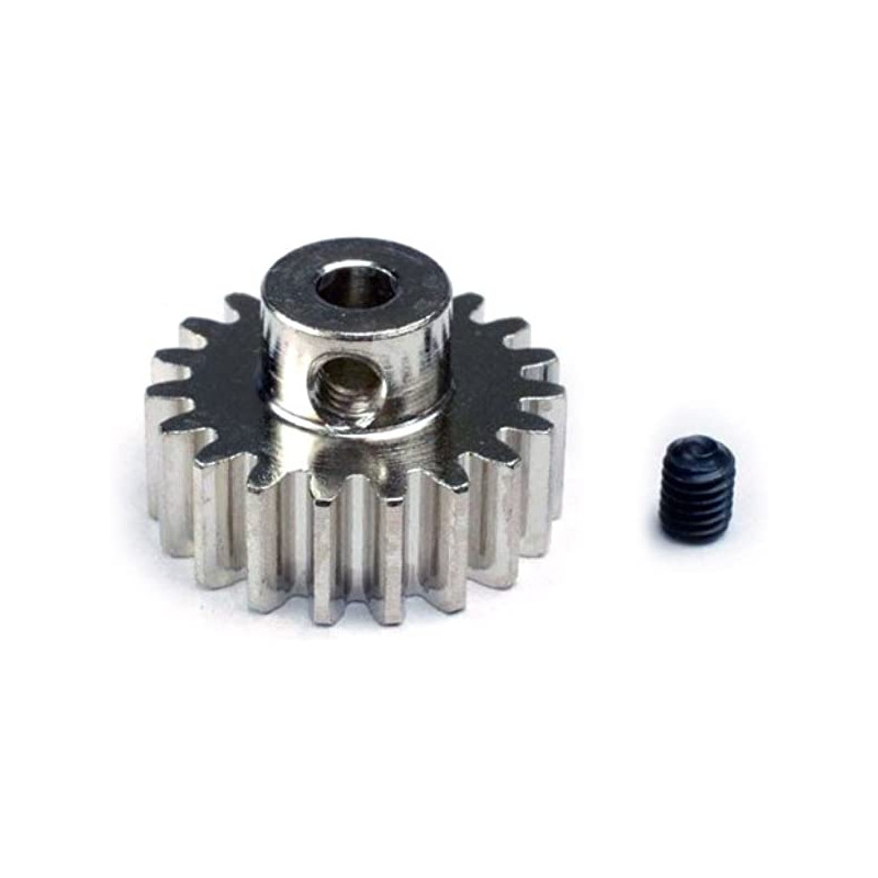 Gear, 19-T pinion (32-p) (mach. steel)/ set screw (fits 3mm shaft)
