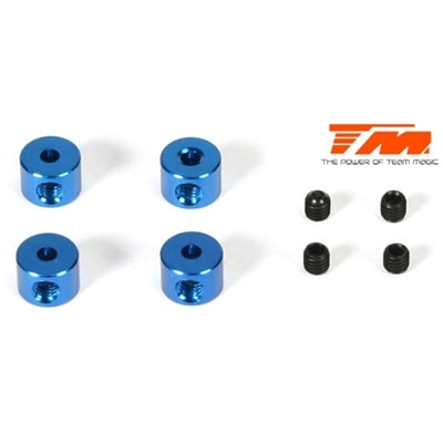 Stoppers - Aluminum - Blue 4 pcs - TM117001B