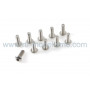 Socket low round head screw, M4X8, Inox (10pcs)-GF-0203-009