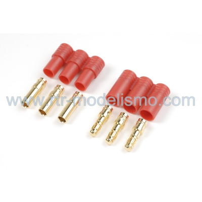 3.5mm  Gold  connector  (3pins),  Male  +  Female  (1set)-GF-1002-001